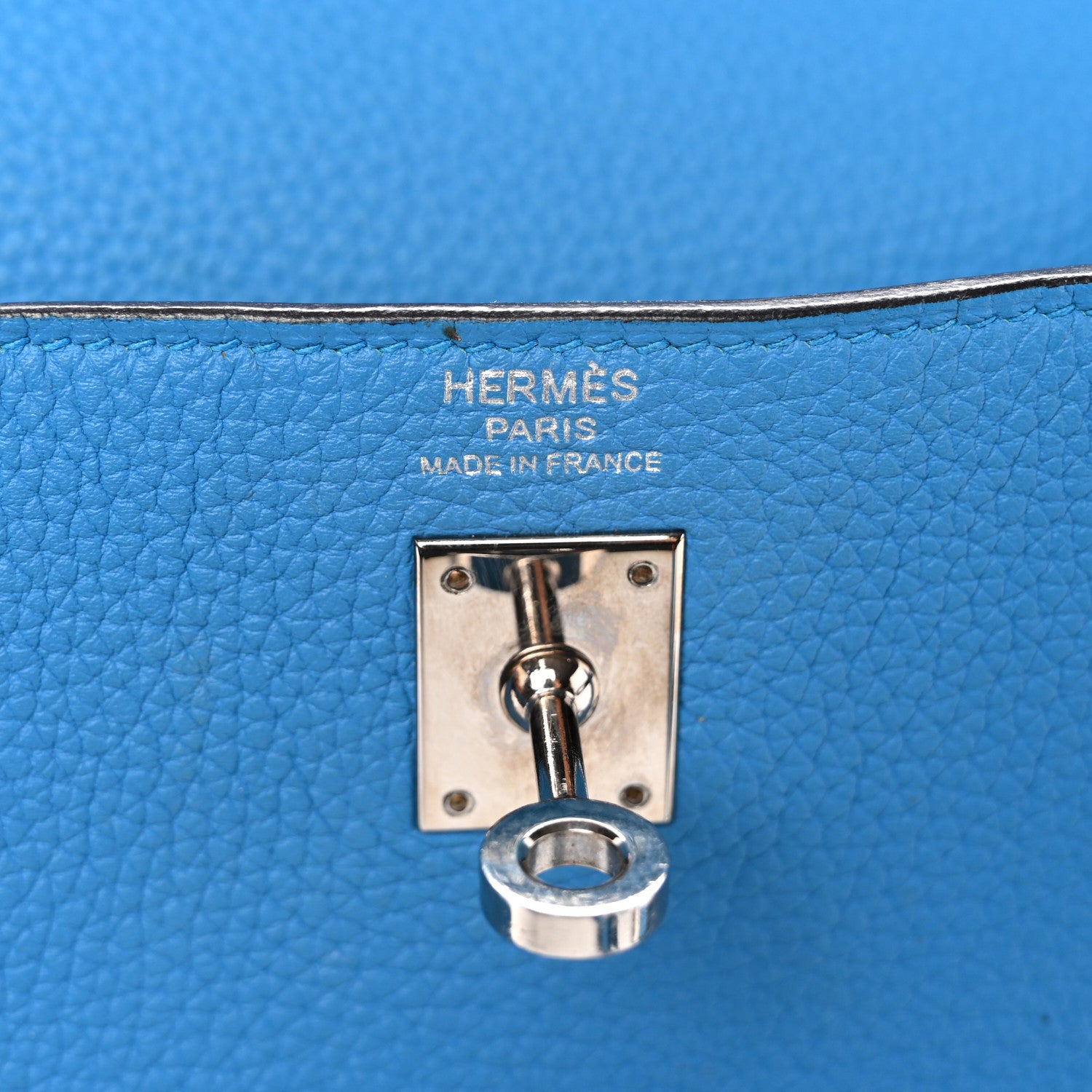Hermes Togo Kelly Retourne 25 Bleu Frida 6 of 14