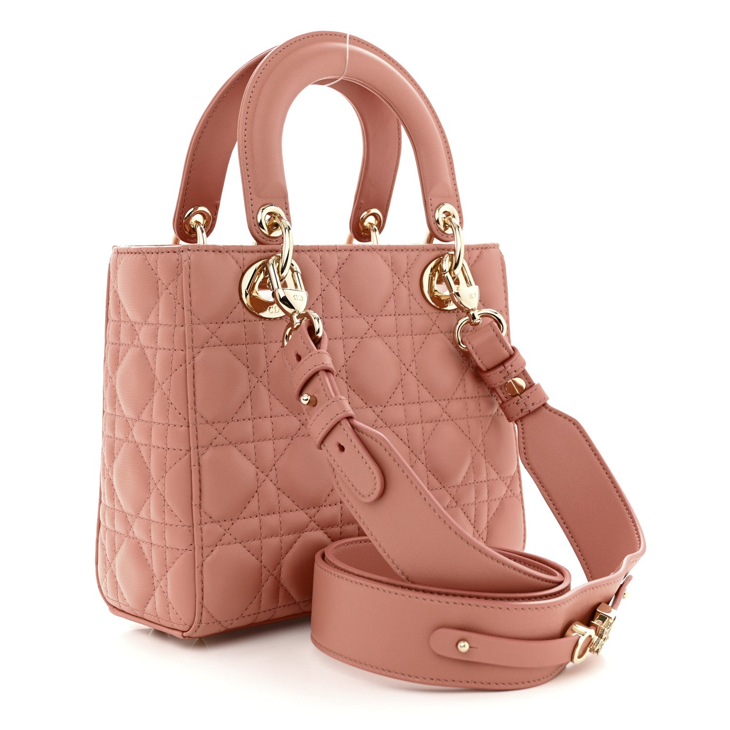 Christian Dior Lambskin Cannage Small My ABCDior Lady Dior Blush 3 of 11