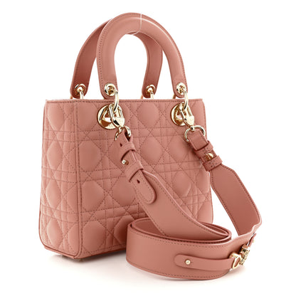 Christian Dior Lambskin Cannage Small My ABCDior Lady Dior Blush 3 of 11