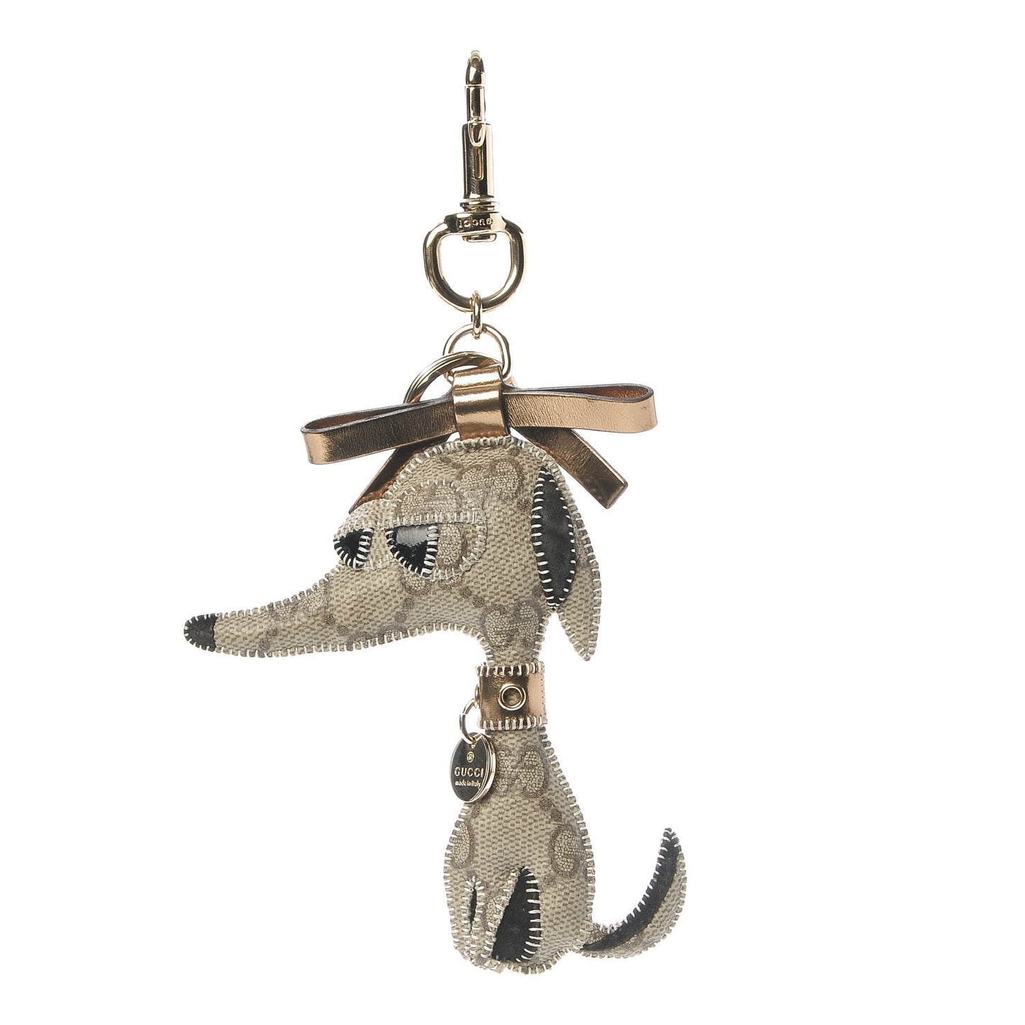 GG Supreme Monogram Dorothy Greyhound Key Charm