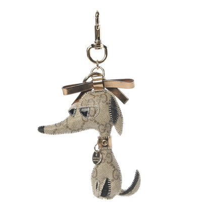 Gucci GG Supreme Monogram Dorothy Greyhound Key Charm 1 of 5