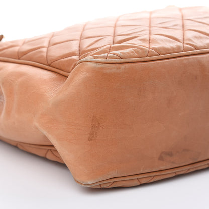 Chanel Lambskin Quilted Shopping Tote Brown 8 of 26