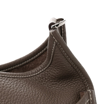 Hermes Taurillon Clemence Evelyne III PM Etoupe 12 of 13