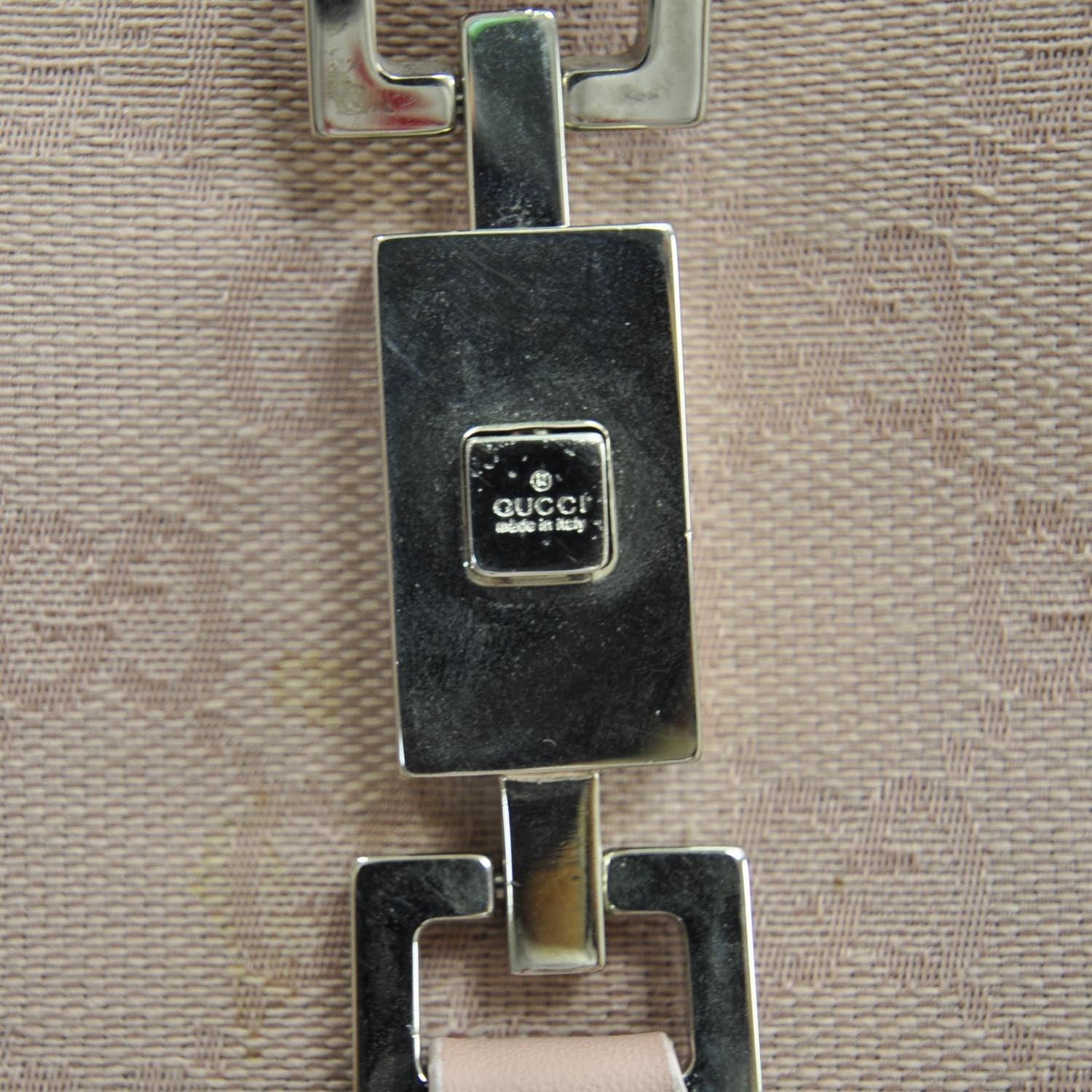 Gucci Monogram Small Jackie O Hobo Pink 9 of 9