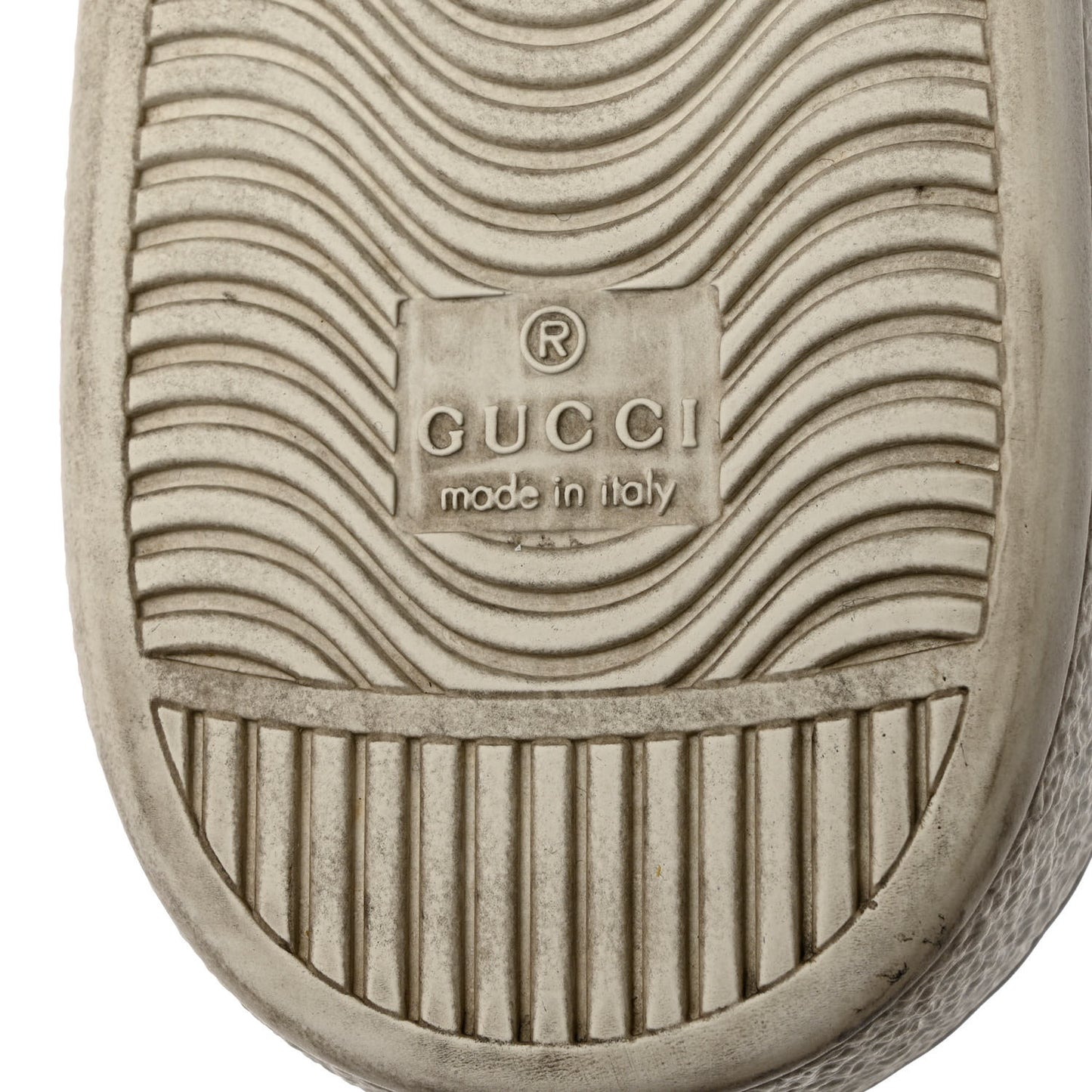 Calfskin Crocodile Web Mens Ace Sneakers 9.5 White Green