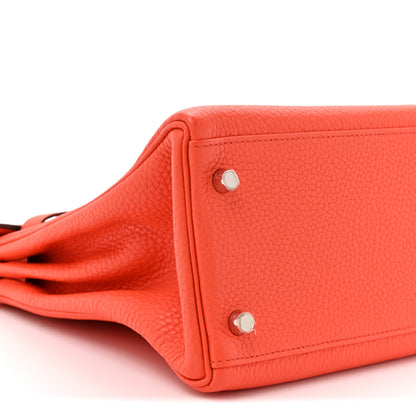 Hermes Taurillon Clemence Kelly Retourne 32 Capucine 10 of 10