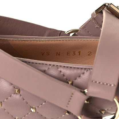 Valentino Garavani Lambskin Rockstud Spike Captoe Ballerina Flats 38 Poudre Gold 8 of 12