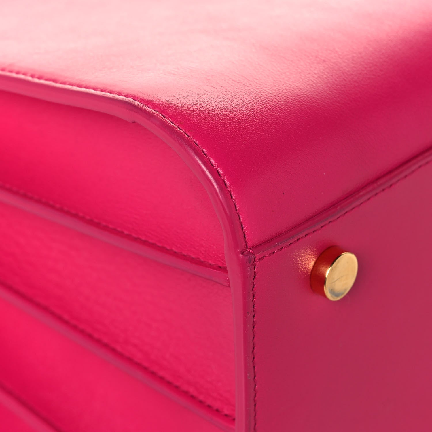 Saint Laurent Calfskin Small Sac De Jour Lipstick Fuchsia 9 of 13