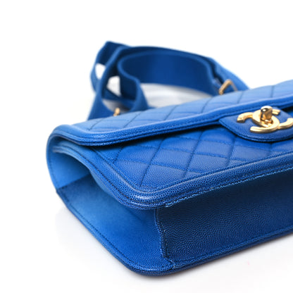 Chanel Caviar Quilted Medium Sunset On The Sea Flap Blue 9 of 10