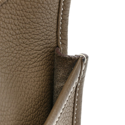Hermes Taurillon Clemence Evelyne III PM Etoupe 14 of 17