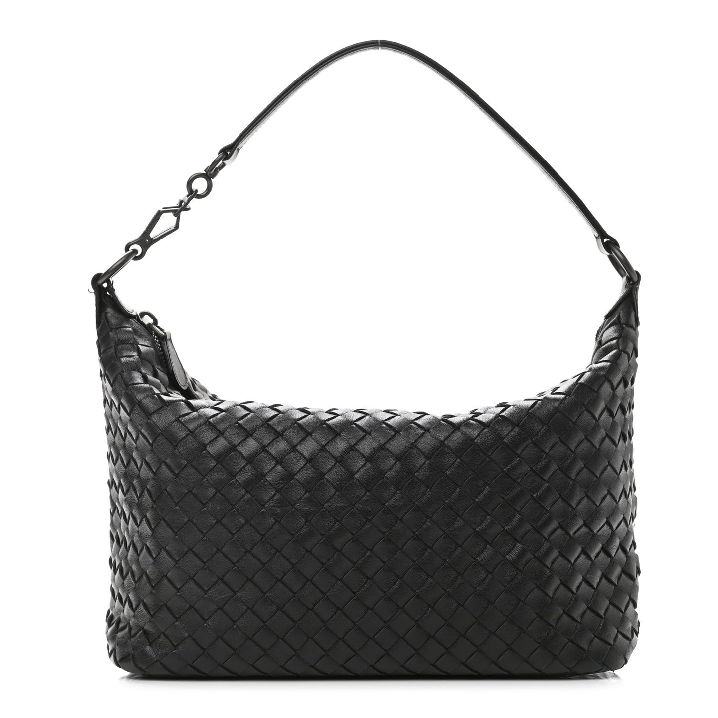 Nappa Intrecciato Small Shoulder Bag Black