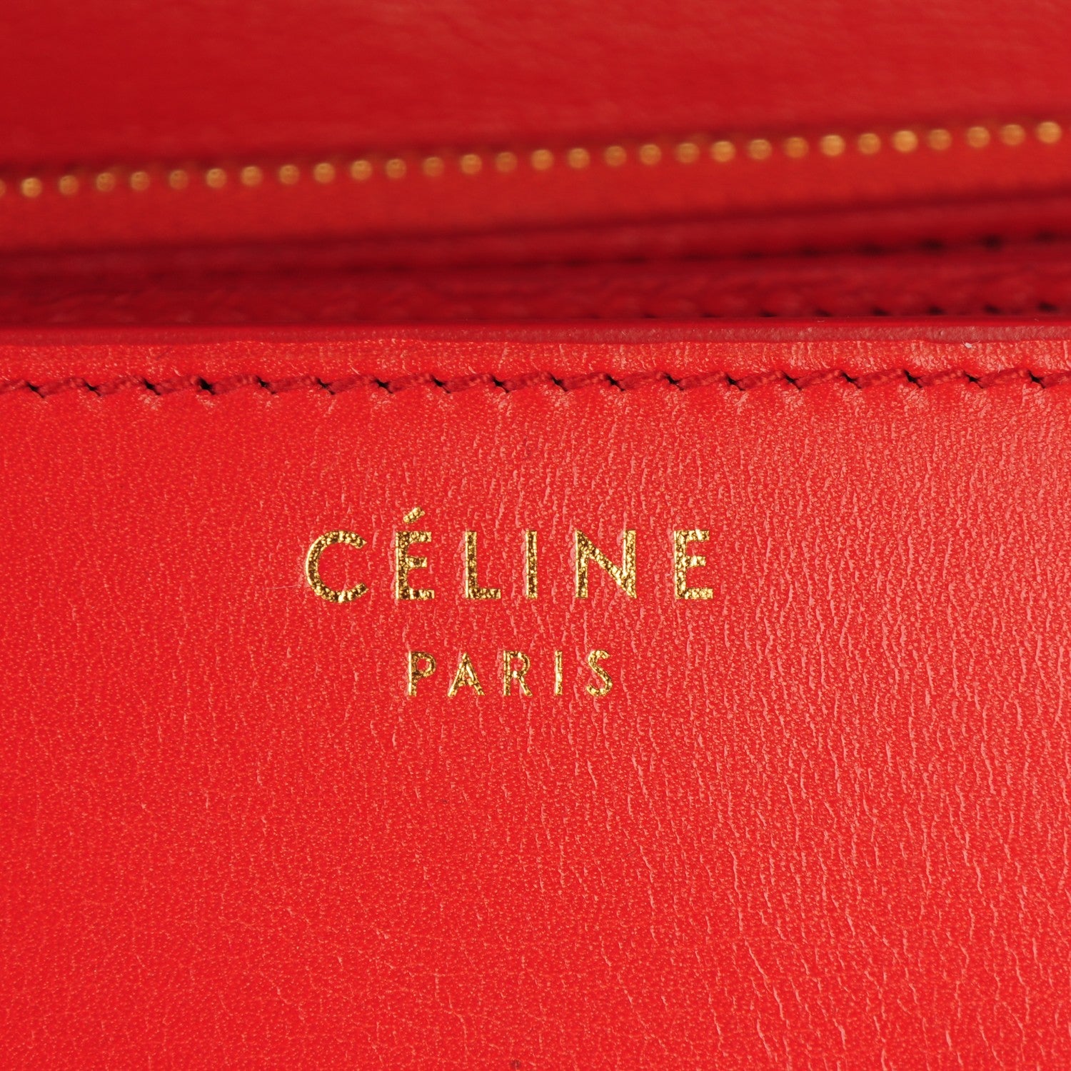 Celine Box Calfskin Medium Classic Box Flap Bag Poppy 6 of 11
