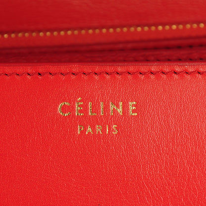 Celine Box Calfskin Medium Classic Box Flap Bag Poppy 6 of 11