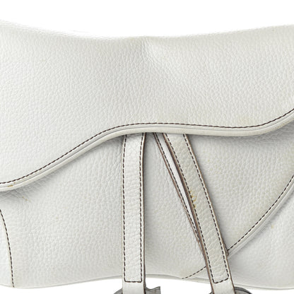 Christian Dior Calfskin Double Saddle Bag White 10 of 10