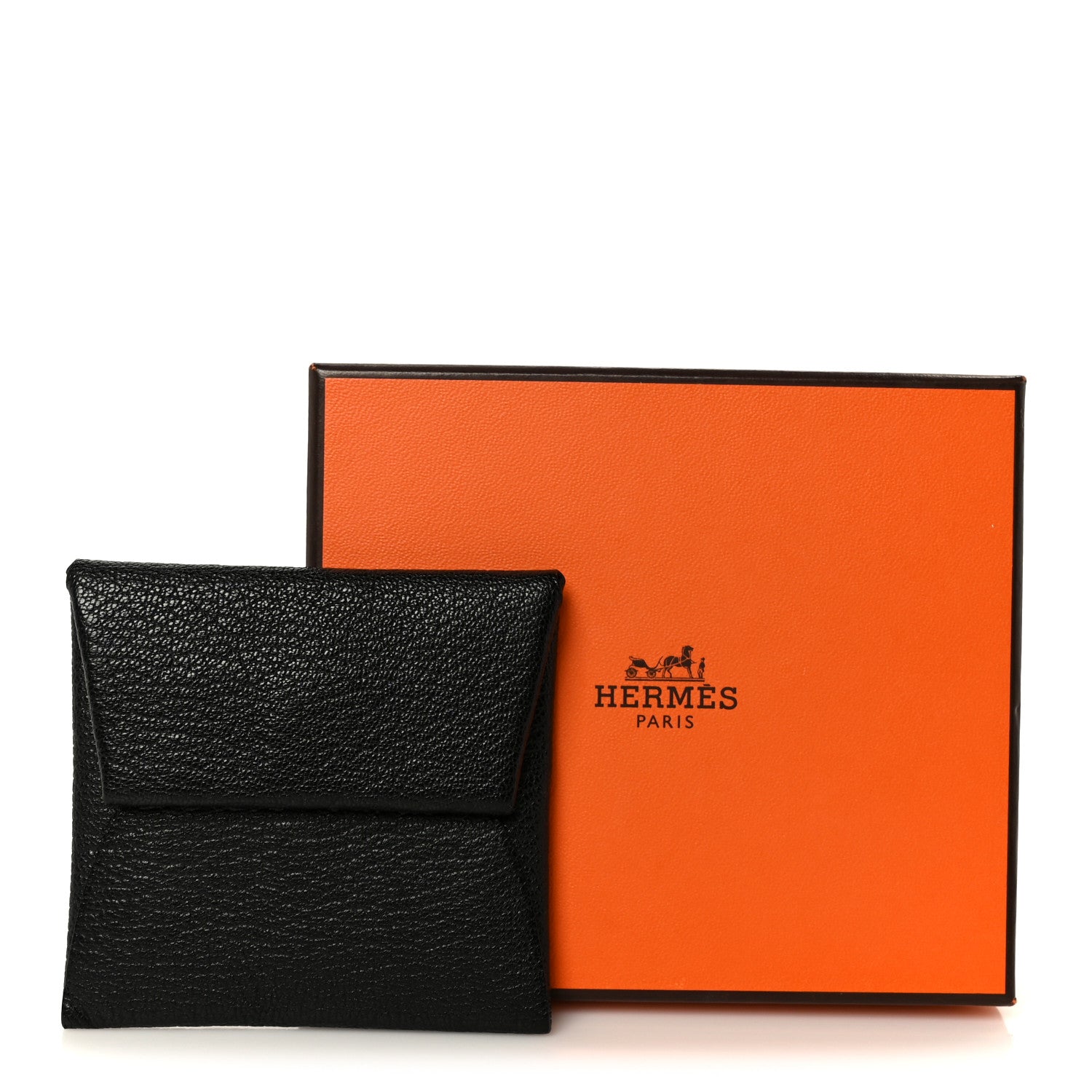 Hermes Chevre Mysore Bastia Coin Purse Black 9 of 9