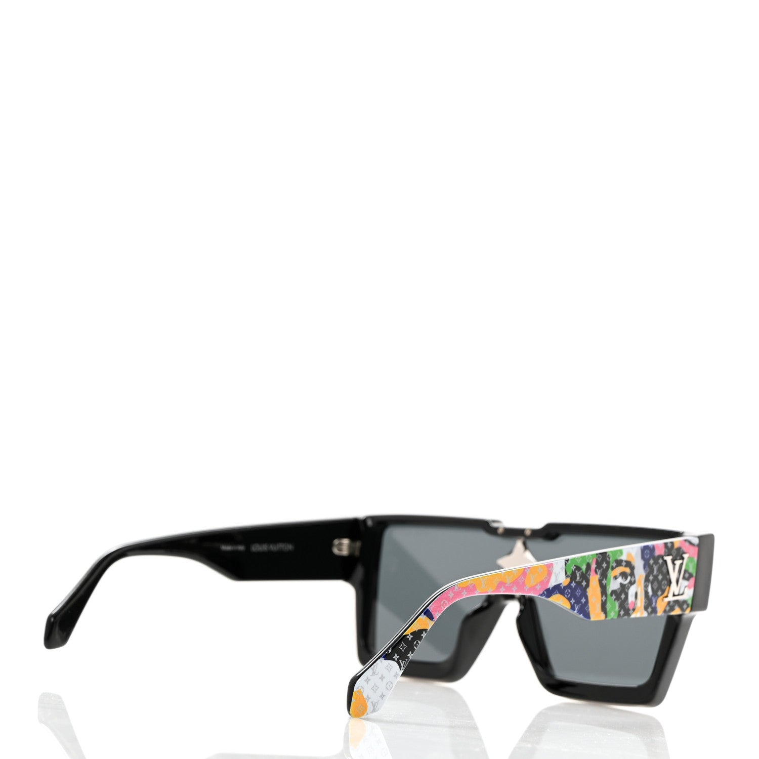 Louis Vuitton Acetate Swarovski Monogram Portrait Crystal Cyclone Sunglasses Z2031W Multicolor 4 of 8