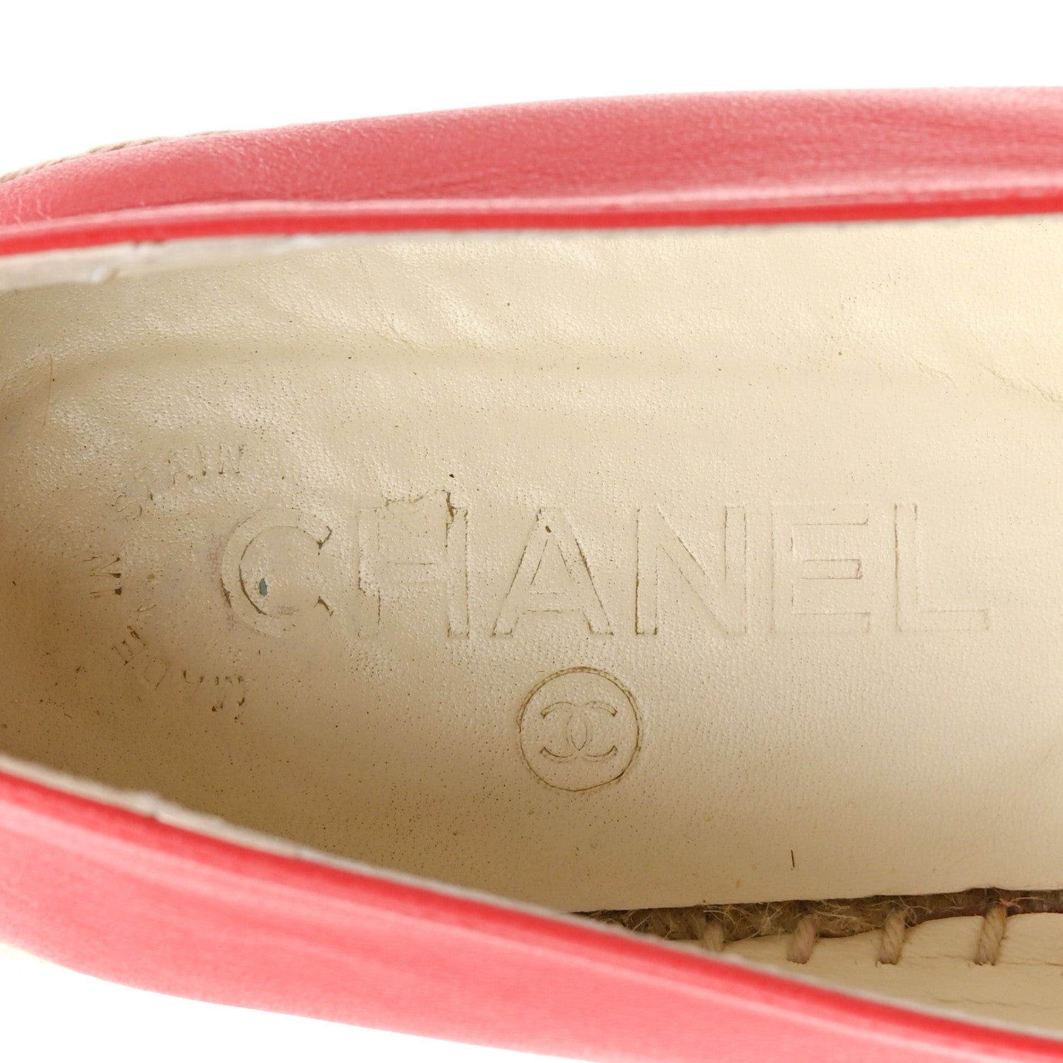 Chanel Lambskin CC Espadrilles 38 Red 7 of 9