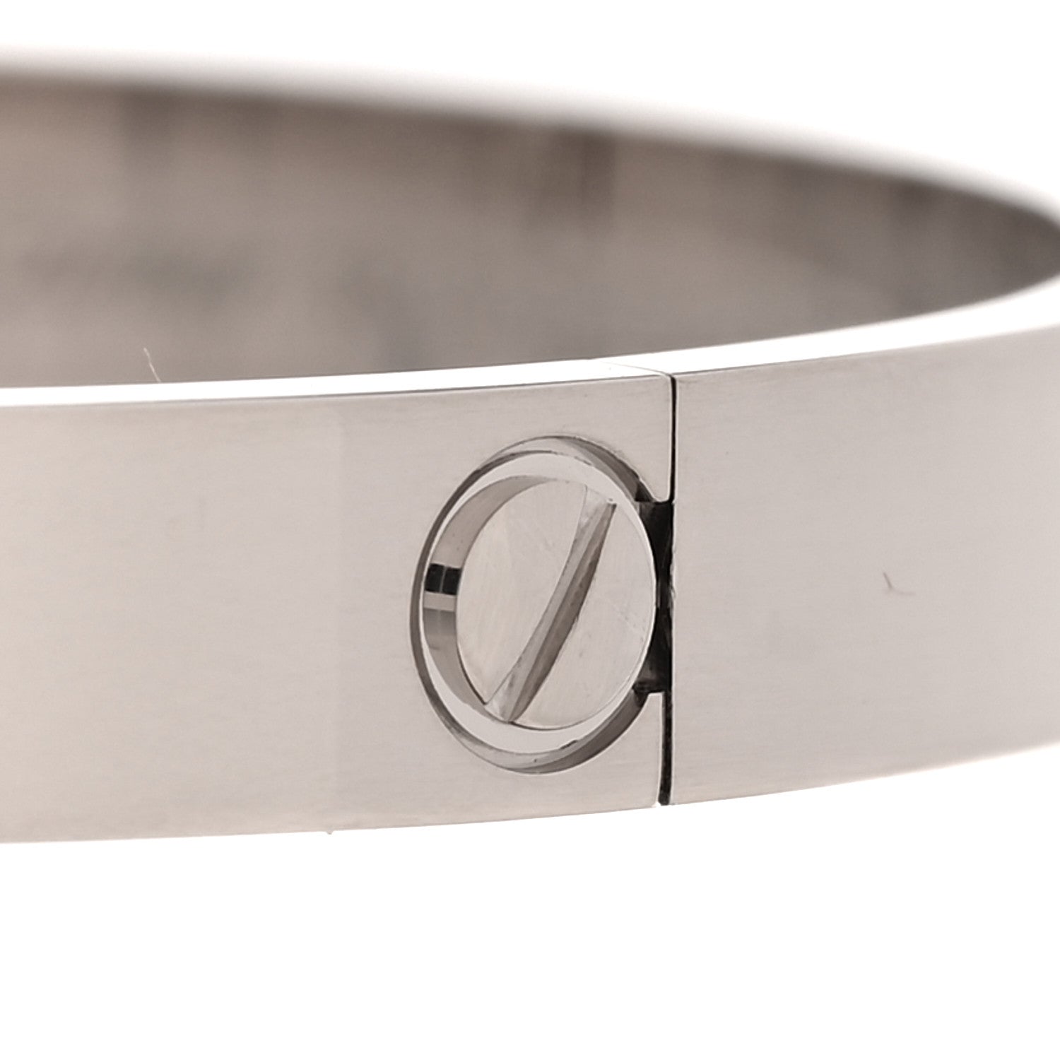 Cartier 18K White Gold LOVE Bracelet 18 4 of 7