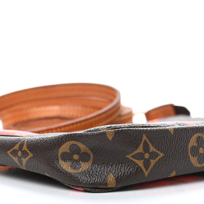 Louis Vuitton Monogram Roses Pochette Accessories Long Strap 6 of 13