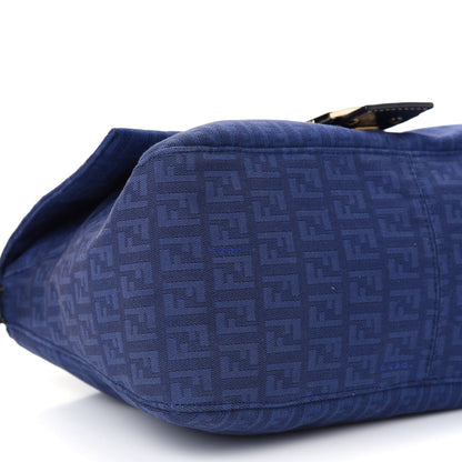 Fendi Zucchino Mama Baguette Blue 7 of 8