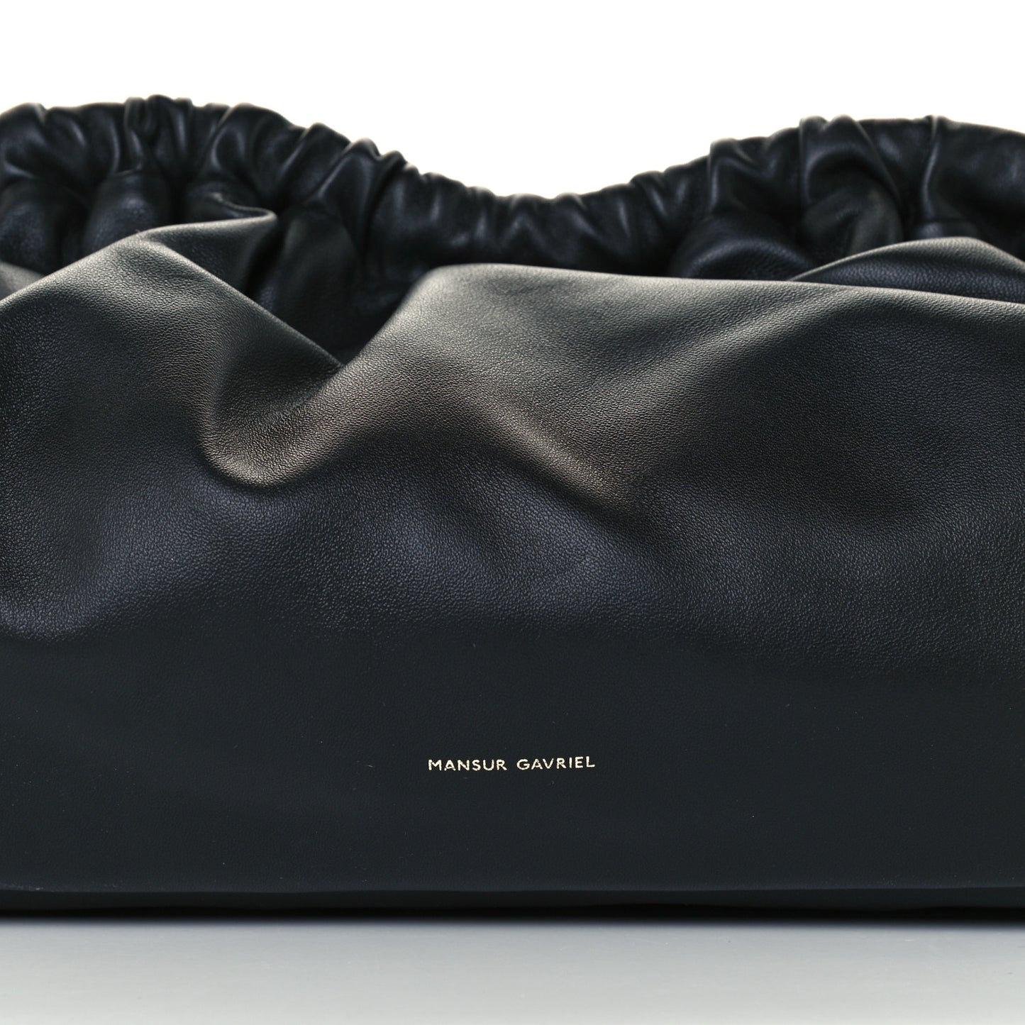 Lambskin Cloud Clutch Black Flamma