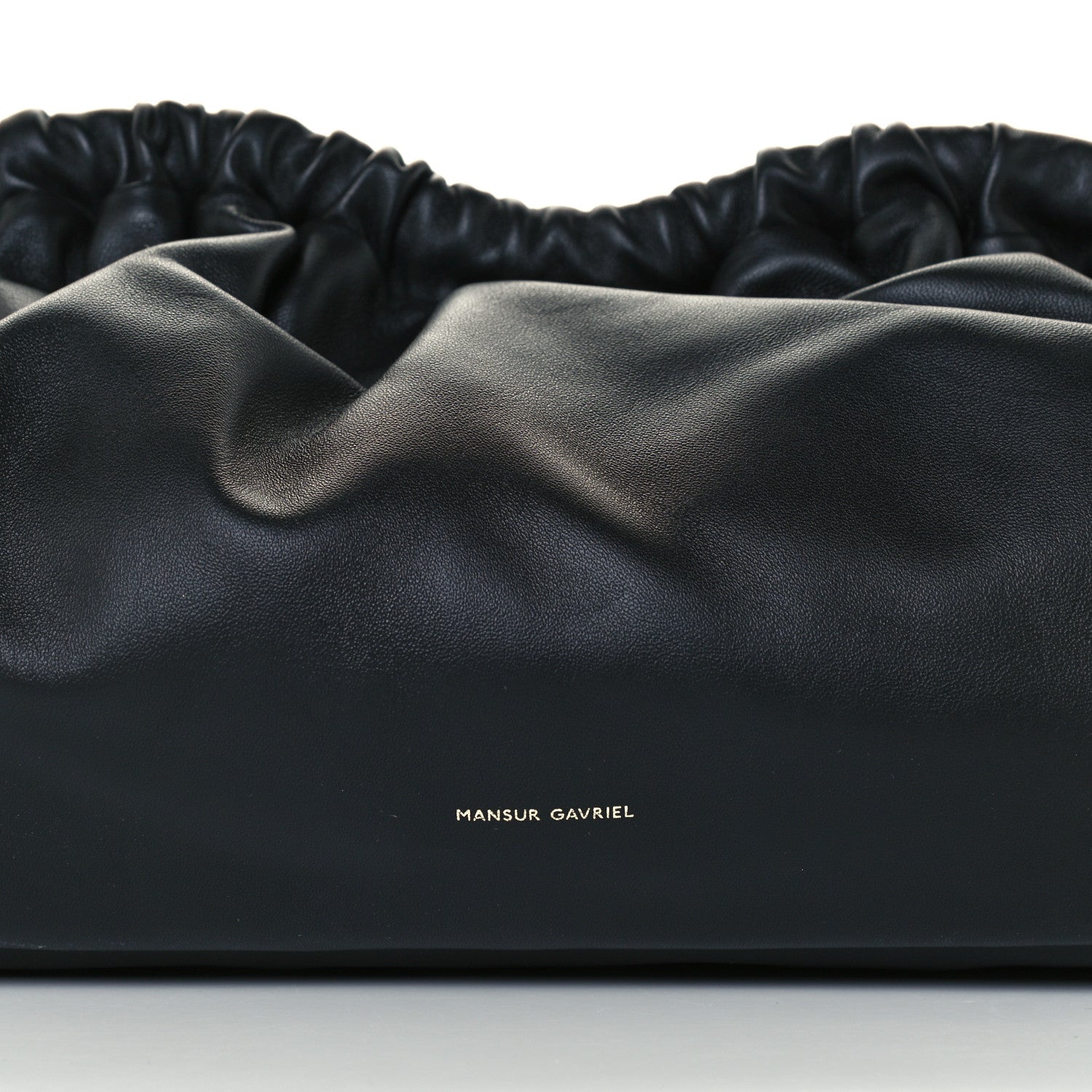 Mansur Gavriel Lambskin Cloud Clutch Black Flamma 9 of 9