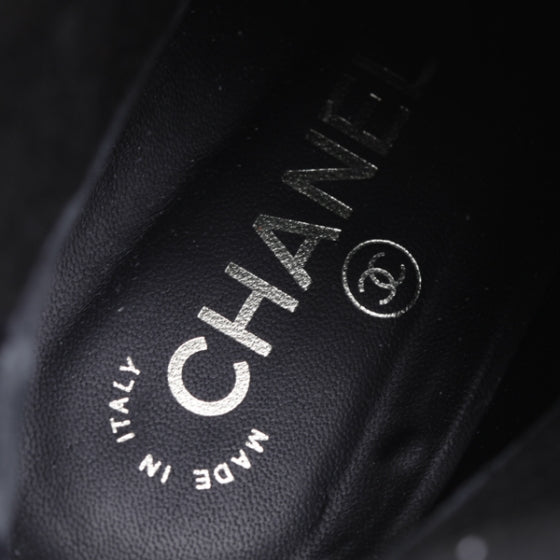Chanel Leather Cap Toe Tall Boots 40.5 Black 9 of 12