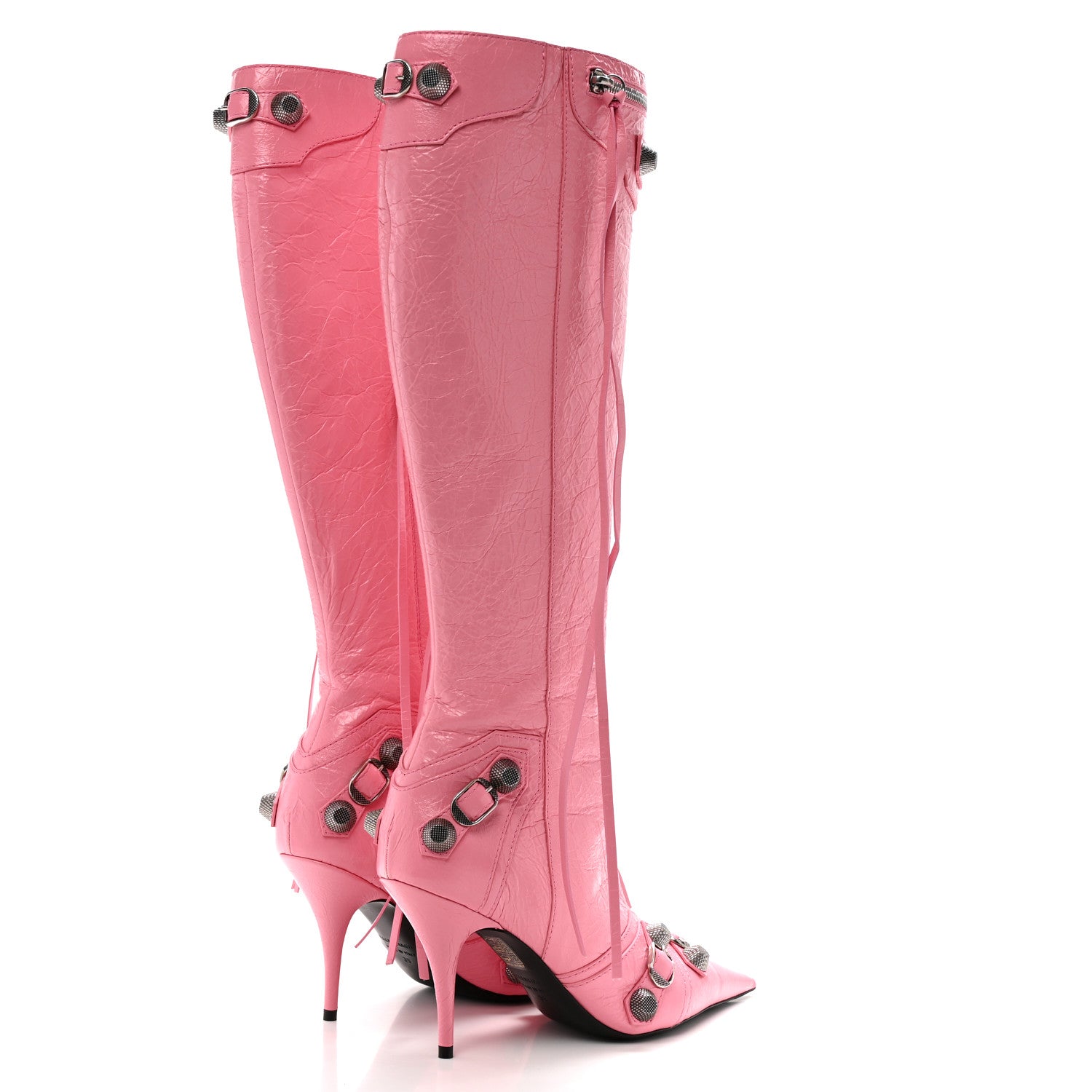 Balenciaga Agneau Arena Cagole 90mm Boots 39 Sweet Pink 4 of 11
