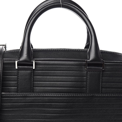Christian Dior HOMME Calfskin Ribbed Briefcase Black 11 of 11