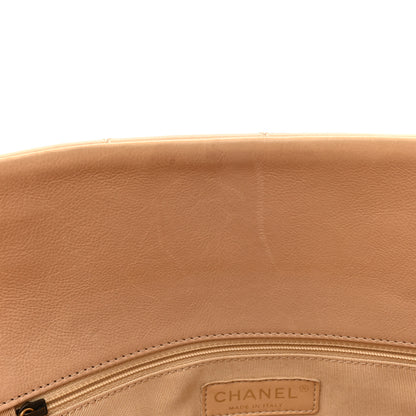 Chanel Calfskin Quilted Large CC Crown Tote Beige 11 of 18