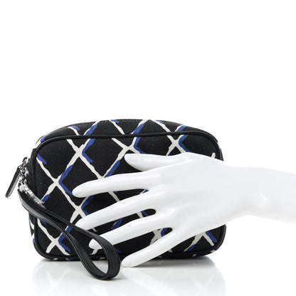 Chanel Canvas Airline Cosmetic Case Blue White 2 of 11