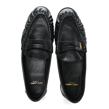 Saint Laurent Radiance Calfskin Le Loafer 15 Moccasin 40 Black 2 of 10