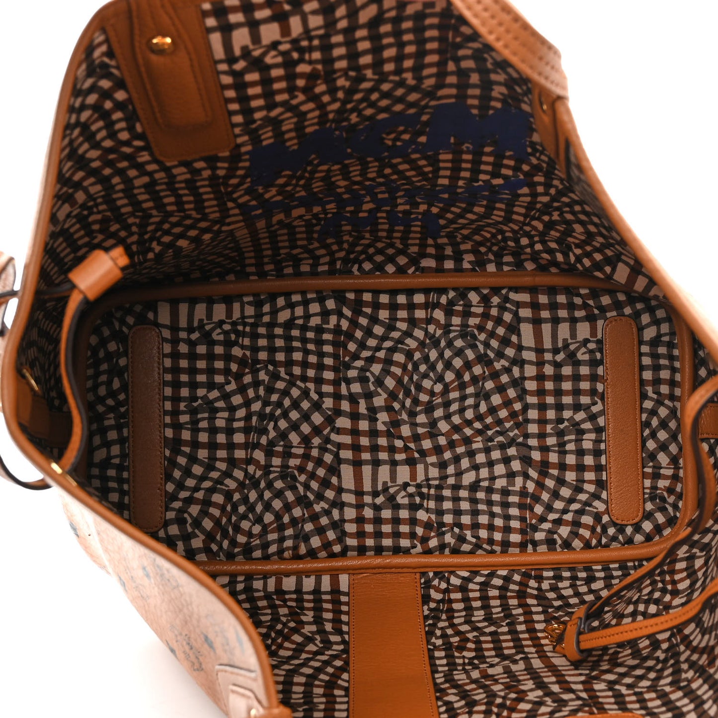 Visetos Medium Liz Reversible Shopper Tote Cognac