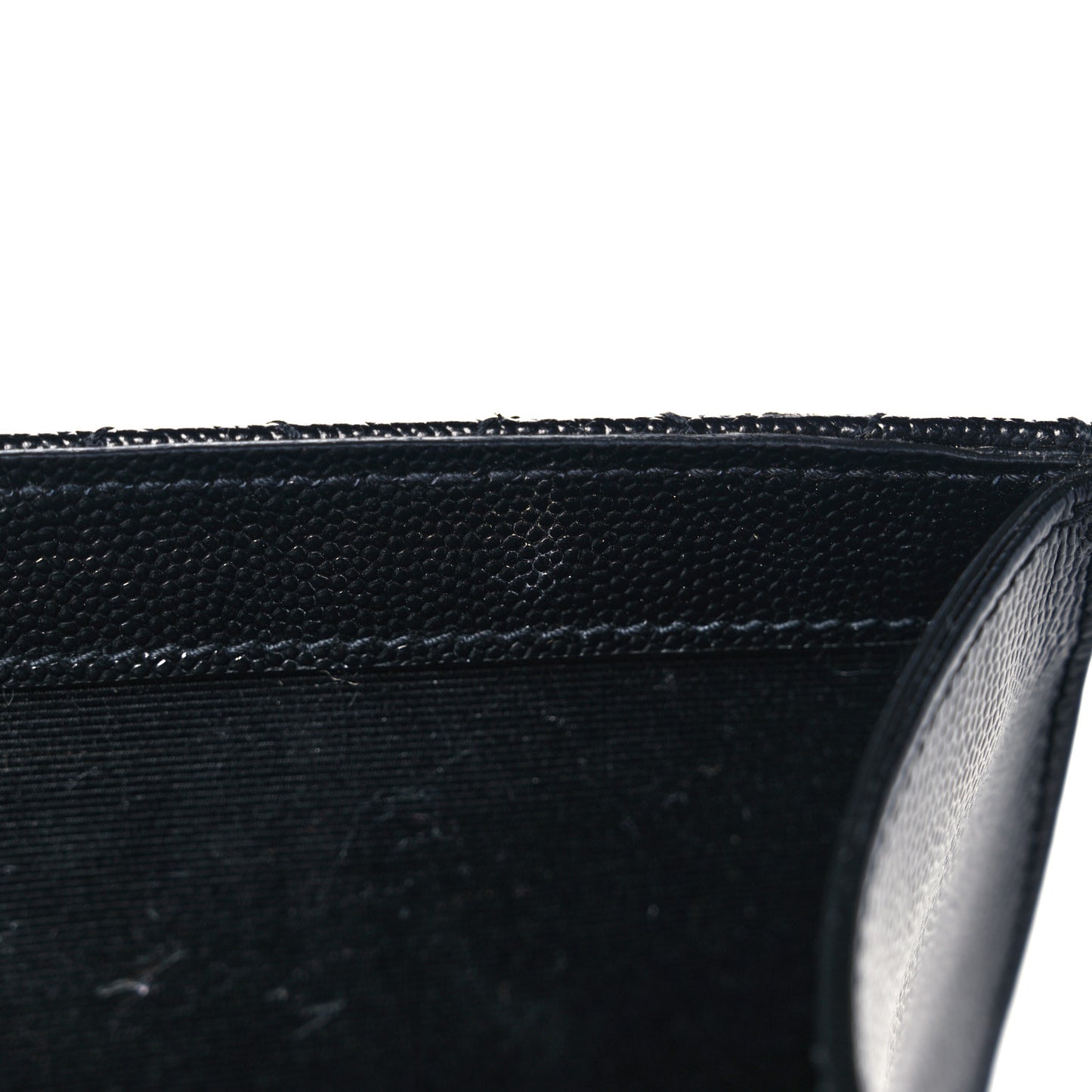 Grain De Poudre Textured Mixed Matelasse Large Triquilt Monogram Satchel Black