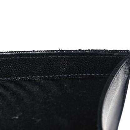 Saint Laurent Grain De Poudre Textured Mixed Matelasse Large Triquilt Monogram Satchel Black 13 of 18
