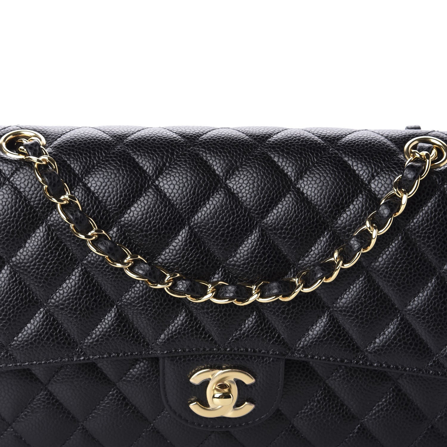 Chanel Caviar Quilted Medium Double Flap Black 11 of 11
