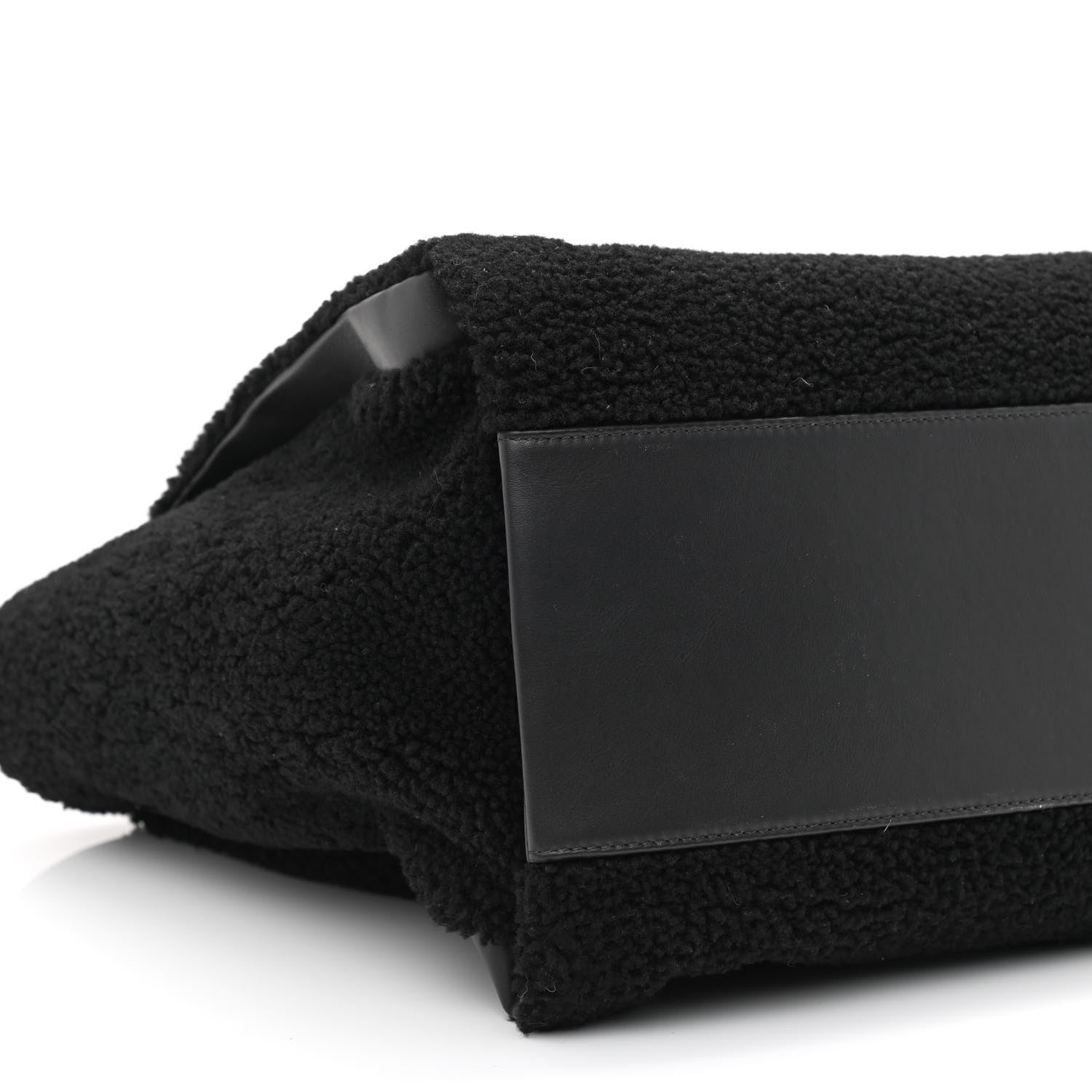 Chanel Shearling Large Deauville Tote Black 9 of 11