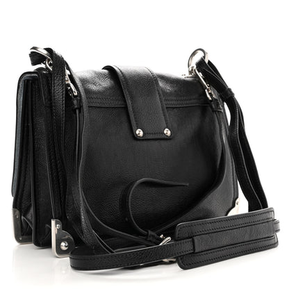 Prada Glace Calfskin Large Soft Cahier Bag Black 3 of 10