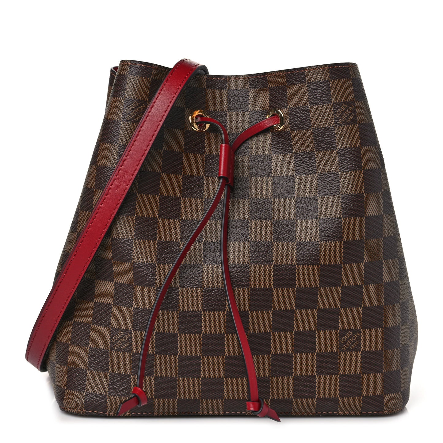 Damier Ebene Neonoe MM Cherry Berry
