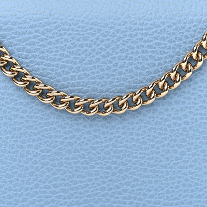 Gucci Dollar Calfskin Medium Betty Chain Wallet Mineral Blue 8 of 10