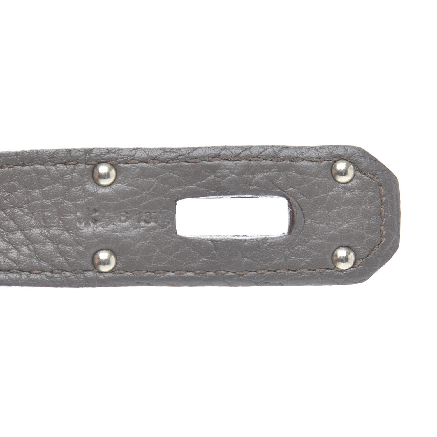 Hermes Taurillon Clemence Jypsiere 37 Etain 9 of 12