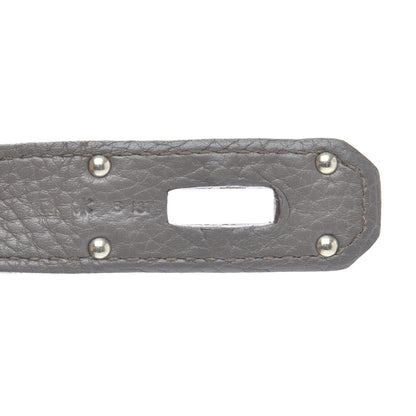 Hermes Taurillon Clemence Jypsiere 37 Etain 9 of 12