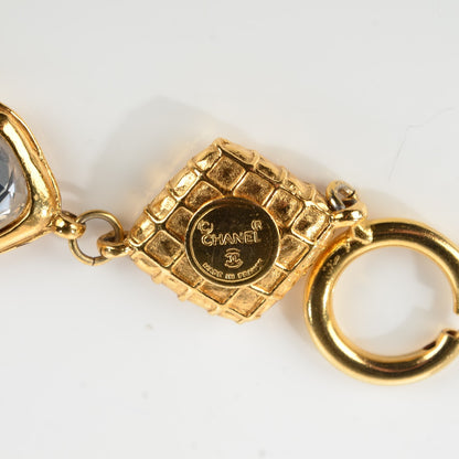 Chanel Crystal CC Necklace Gold 5 of 5