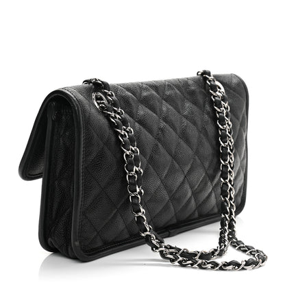 Chanel Caviar Quilted Medium French Riviera Flap Black 3 of 12