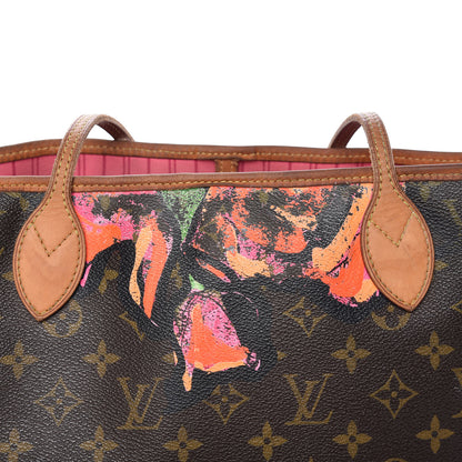 Louis Vuitton Monogram Roses Neverfull MM 20 of 37