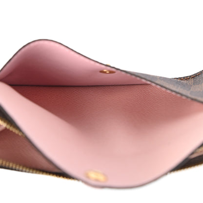 Louis Vuitton Damier Ebene Recto Verso Card Holder Rose Ballerine 6 of 9