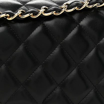 Chanel Lambskin Quilted Jumbo Double Flap Black 8 of 12