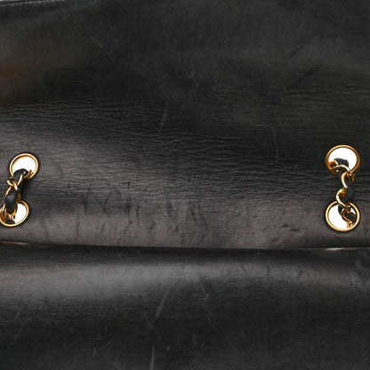 Chanel Lambskin Quilted Medium Double Flap Black 13 of 14