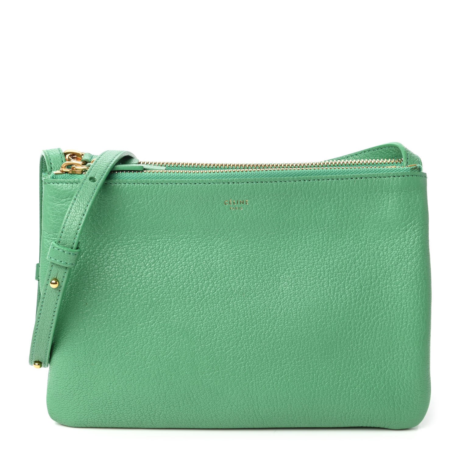 Celine Goatskin Small Trio Crossbody Bag Palm 1 of 9
