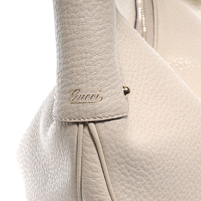 Gucci Leather Bamboo Ring Hobo Ivory 6 of 10